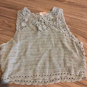 Knit crop top